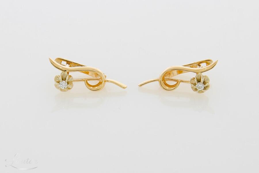 Kuldkõrvarõngad 585* Briljandid