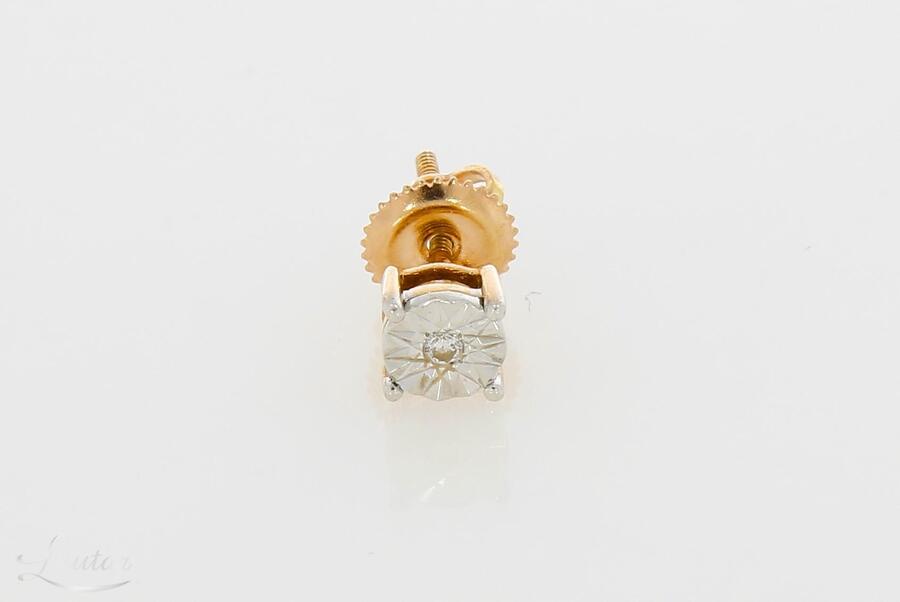 Üksik kuldkõrvarõngas 585* Briljant