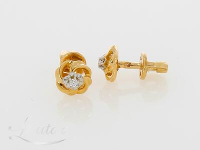 Kuldkõrvarõngad 585* Briljandid