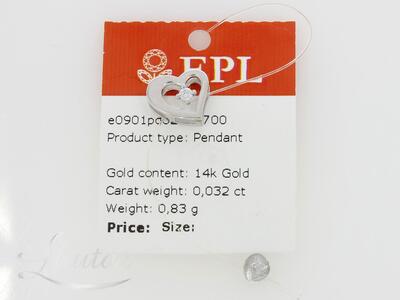 Kuld kulon 585* Briljant UUS!