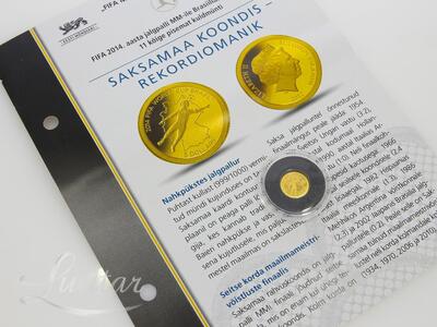 Kuldmünt 999* 5 Dollars FIFA 2014a