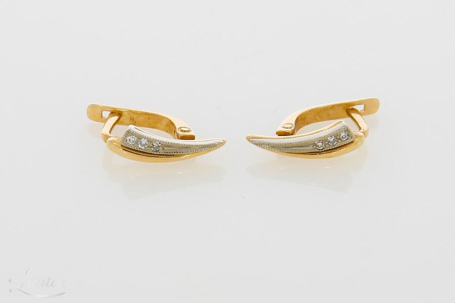 Kuldkõrvarõngad 585* Briljandid