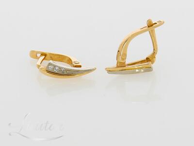 Kuldkõrvarõngad 585* Briljandid