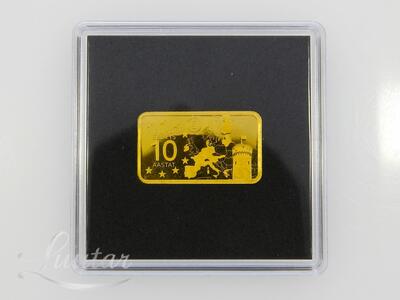Kuldplaat 999* Euro 10 aastat Eestis