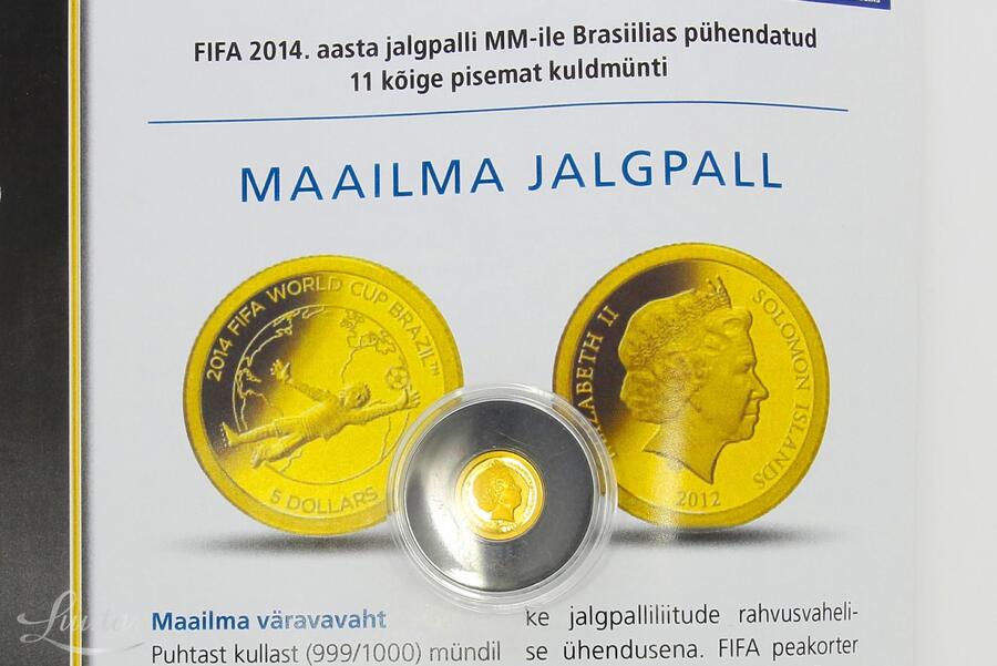 Kuldmünt 999* Solomon Islands 5 dollars