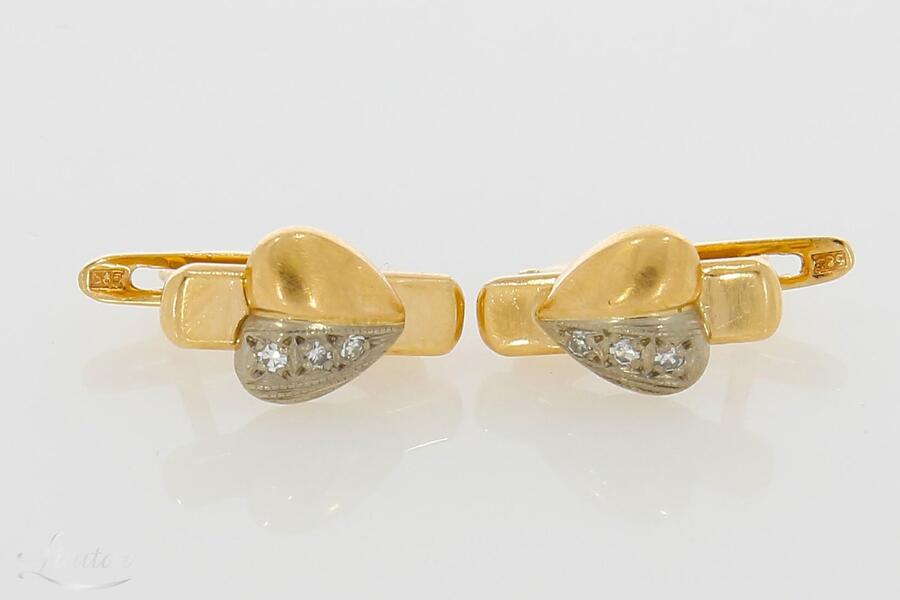 Kuldkõrvarõngad 585*Briljandid.