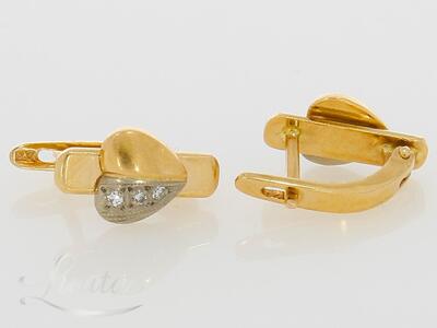 Kuldkõrvarõngad 585*Briljandid.