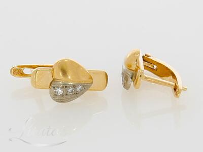 Kuldkõrvarõngad 585*Briljandid.