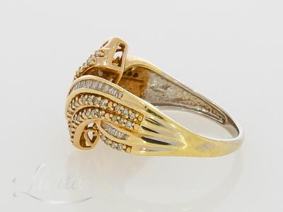 Kuldsõrmus 417*Briljandid!