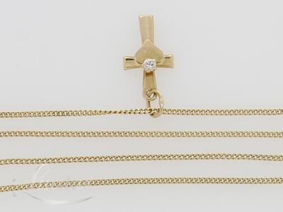 Kuldkaelakett 585* +kulon rist!