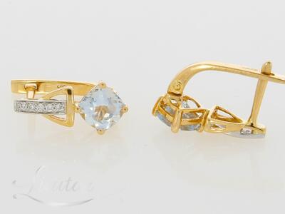 Kuldkõrvarõngad 585* Briljandid