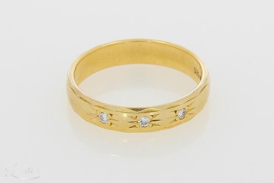 Kuldsõrmus 585* Briljandid