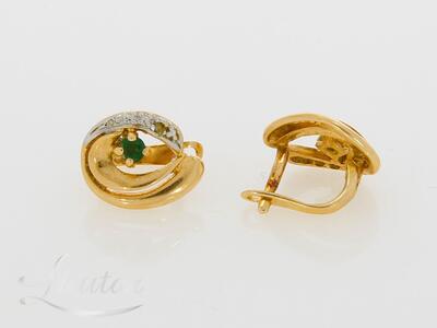 Kuldkõrvarõngad 585* Briljandid