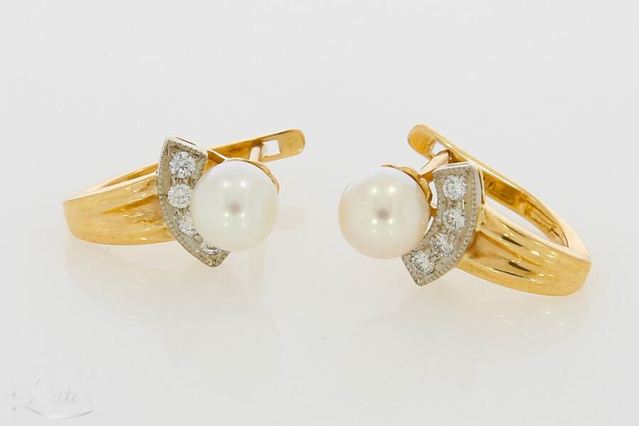 Kuldkõrvarõngad 585* Briljandid