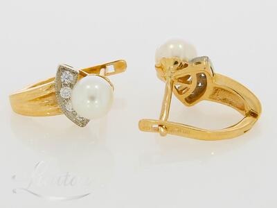 Kuldkõrvarõngad 585* Briljandid