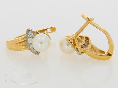 Kuldkõrvarõngad 585* Briljandid