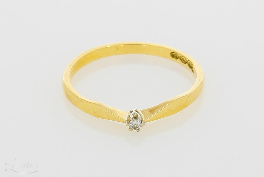 Kuldsõrmus 750* Briljant