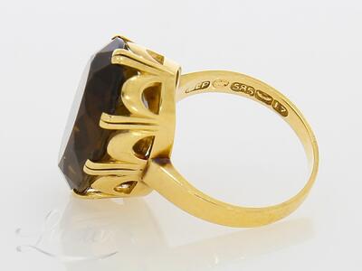 Kuldsõrmus 585* Suitsukvarts