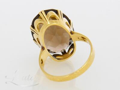 Kuldsõrmus 585* Suitsukvarts