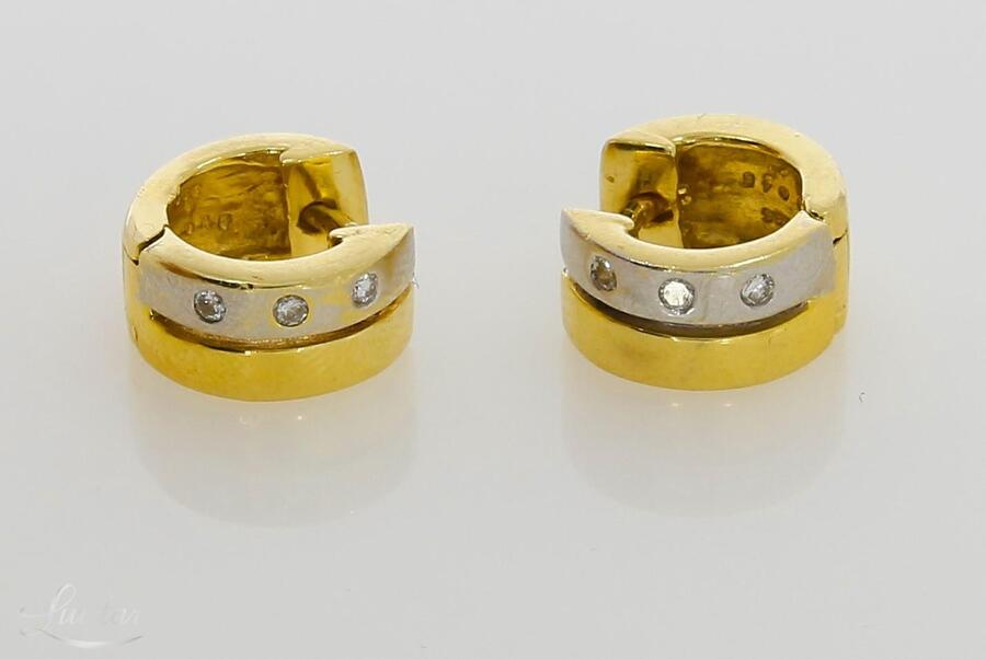 Kuldkõrvarõngad 585* Briljandid 