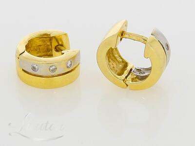 Kuldkõrvarõngad 585* Briljandid 