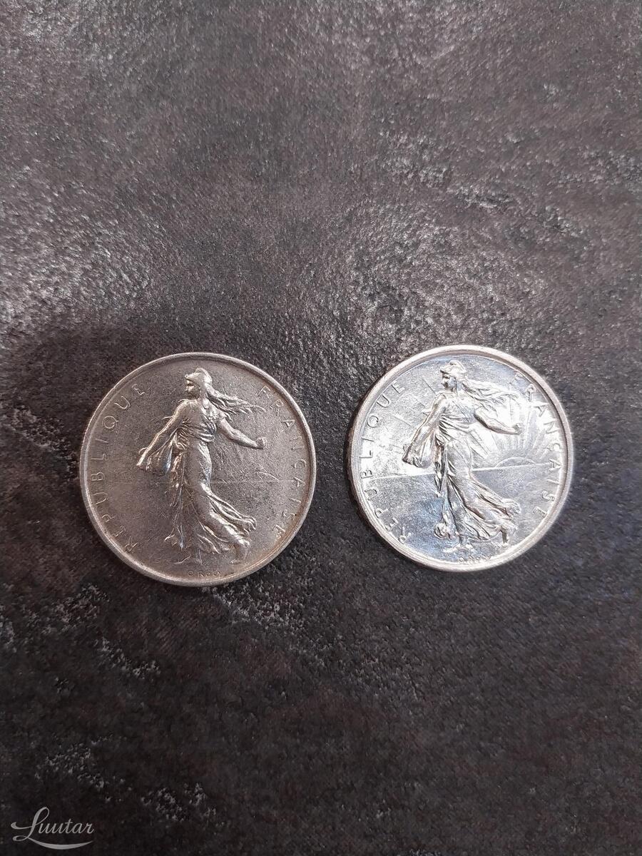 Hõbemündid 935* Prantsusmaa 5 Franki 1960a, 5 Franki 1965a