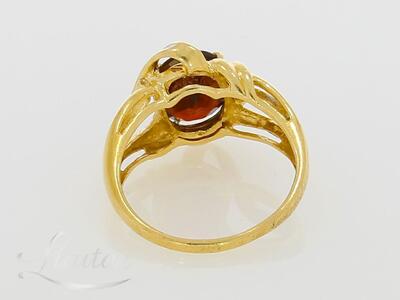 Kuldsõrmus 585* Granaat + Briljandid