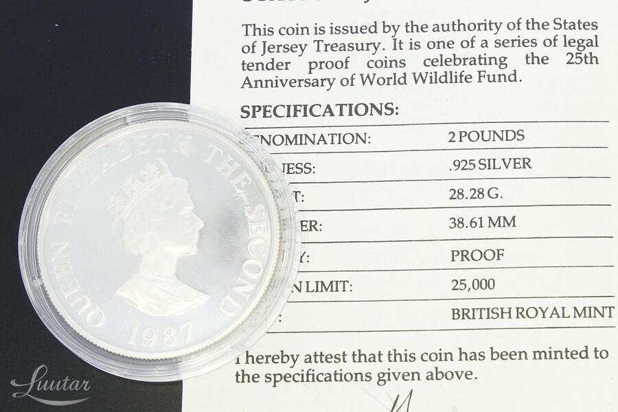 Hõbemünt 925* 2 Pounds 1987a