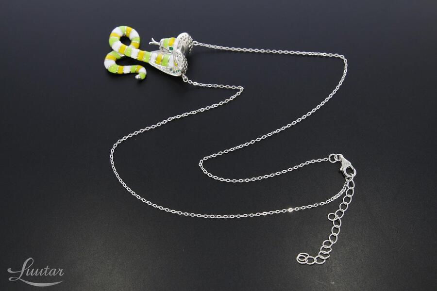 Hõbekaelakett 925* kuloniga Kobra UUS!