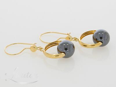 Kuldkõrvarõngad 585* Hematiidid