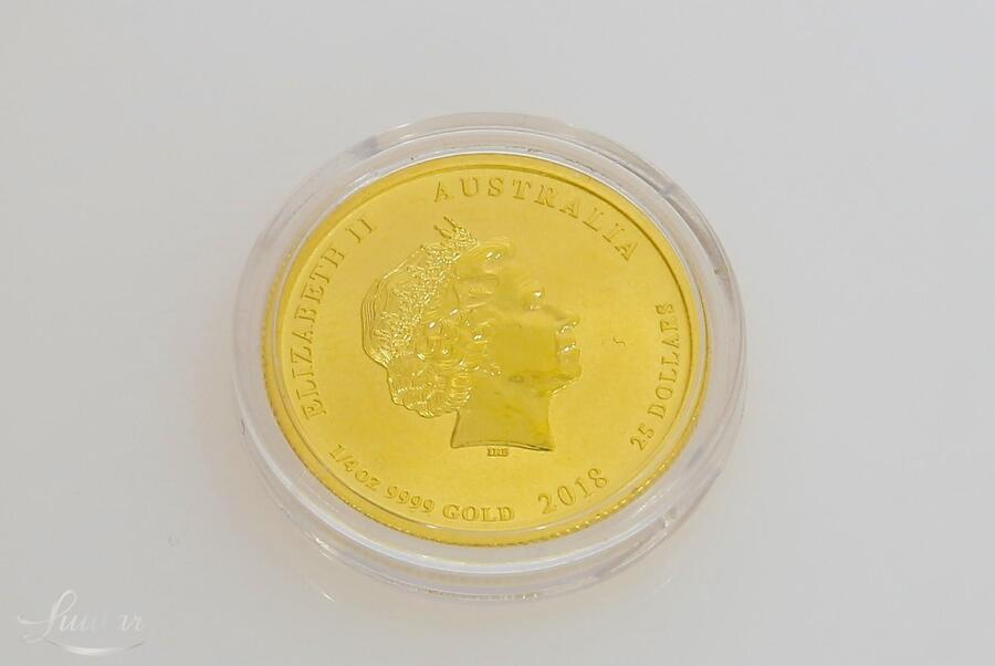 Kuldmünt 999* 25 Dollars Year of the Dog 2018