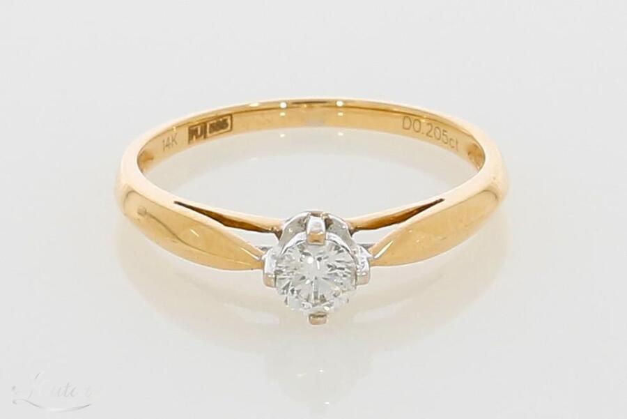 Kuldsõrmus 585* UUS! Briljant