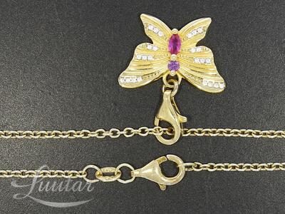 Hõbekaelakett + kulon 925* Liblikas