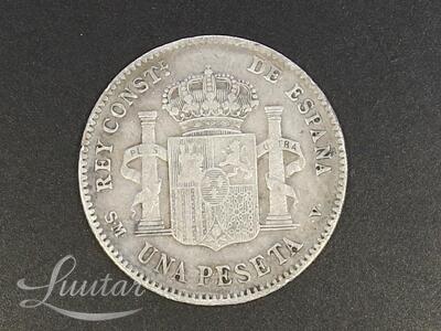 Hõbemünt Una Peseta 835* 1901