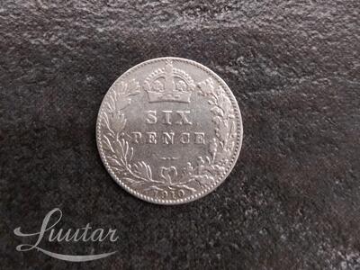Hõbemünt 900* Suurbritannia.6 penni 1910a