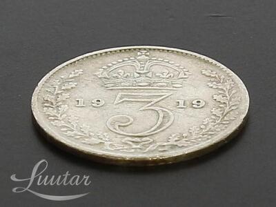 Hõbemünt George V, Threepence 1919a 925*