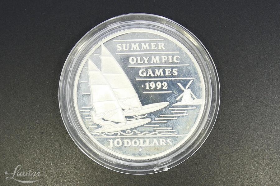 Hõbemünt 10 Dollars Elizabeth II 1992 Olympic Games 925*