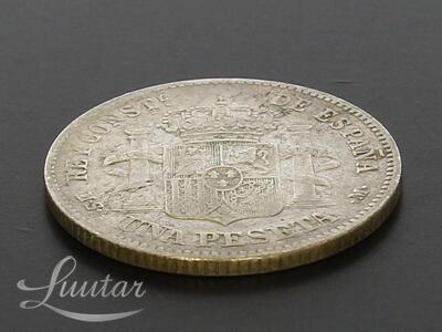 Hõbemünt 835* 1 Peseta Alfonso XII 1883a