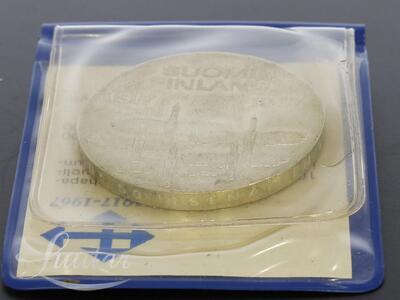 Hõbemünt 900* 10 Markkaa Suomi 1917a. 1967a.