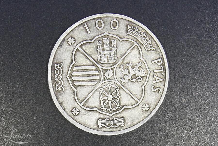 Hõbemünt 800*. 100 Pesetas-Francisco Franco 1966a.