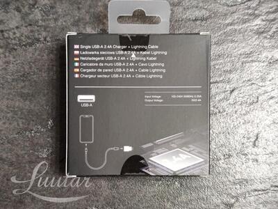 Laadija PRESTICO F7S 1xUSB + Juhe Lightning 20W PD valge UUS!