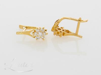 Kuldkõrvarõngad 585* Briljandid