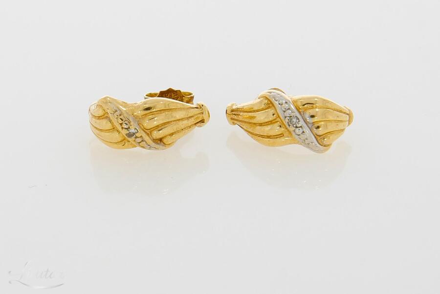 Kuldkõrvarõngad 585* Briljandid