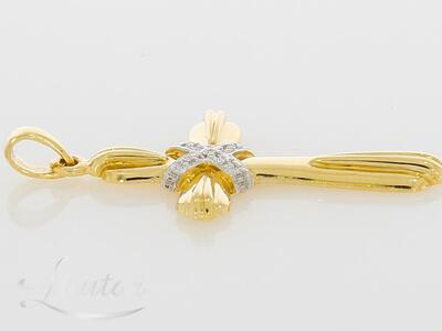 Kuld kulon 585* Rist Briljandid