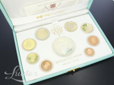 Hõbemüntide komplekt 9tk 925* 20 Euros - Benedict XVI Giuseppe Verdi 1813a