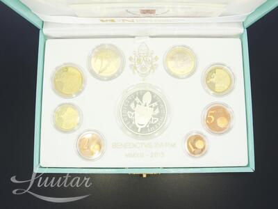 Hõbemüntide komplekt 9tk 925* 20 Euros - Benedict XVI Giuseppe Verdi 1813a