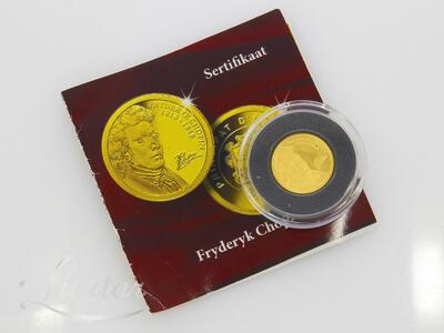 Kuldmünt 999* 2 dinaari 2009 Fryderyk Chopin