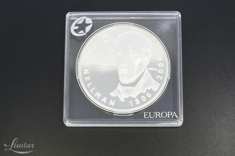 Hõbemünt 925* 10 Euros Johan Vilhelm Snellman