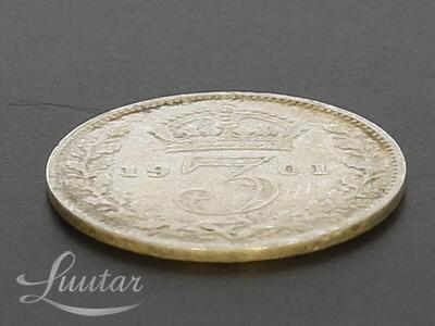 Hõbemünt 925* 3 Pence - Victoria