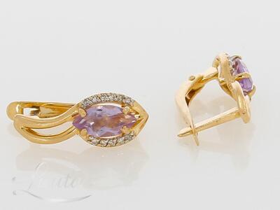 Kuldkõrvarõngad 585* Briljandid 